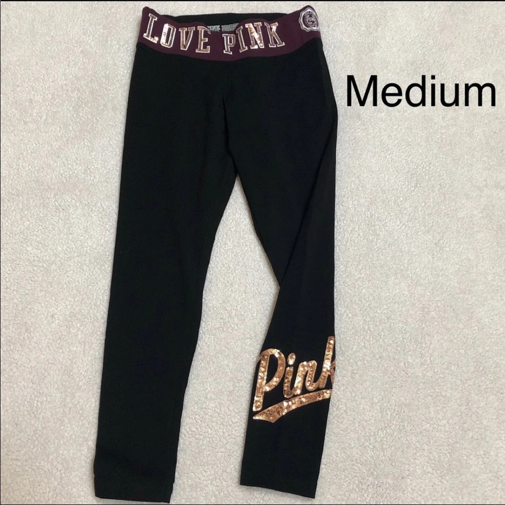 Pink bling legging